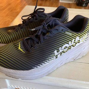 Hoka One One Rincon 2 Men's Size 12 Black / Yellow / White